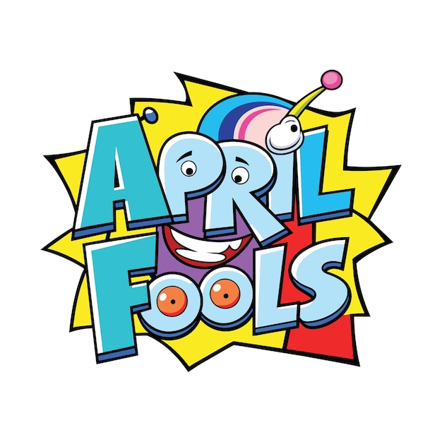 April fools vetor criativo april design fools joker texto feliz