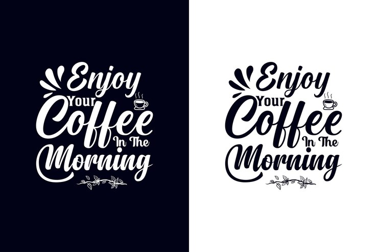 Vetor aproveite o seu café da manhã. café, cafeína, beber, vida do café, amante do café, amantes do café