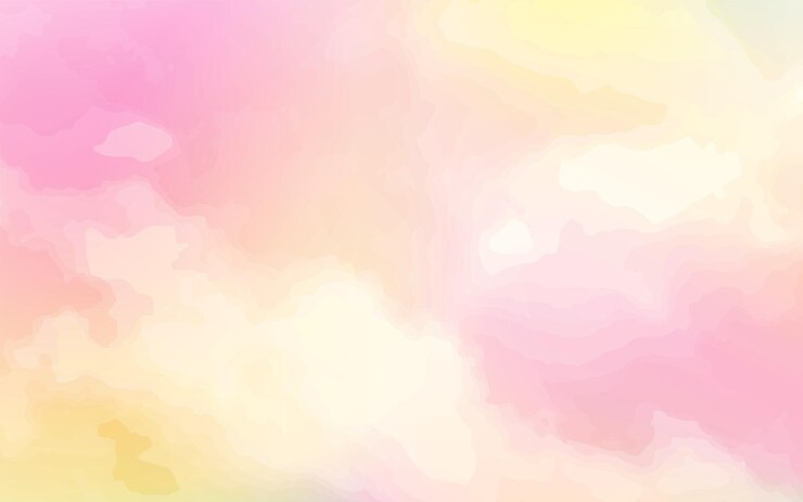 aquarela abstrata rosa e amarelo fundo de cor suave