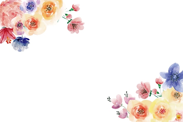 Aquarela abstrato fundo floral