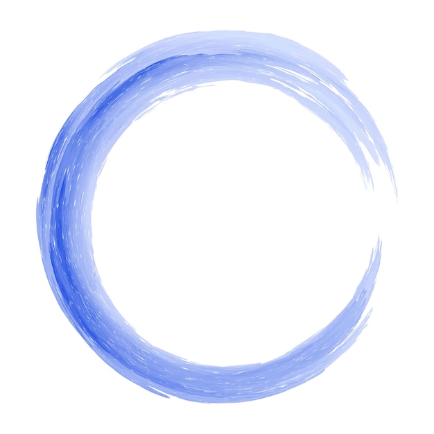 Vetor aquarela circular azul