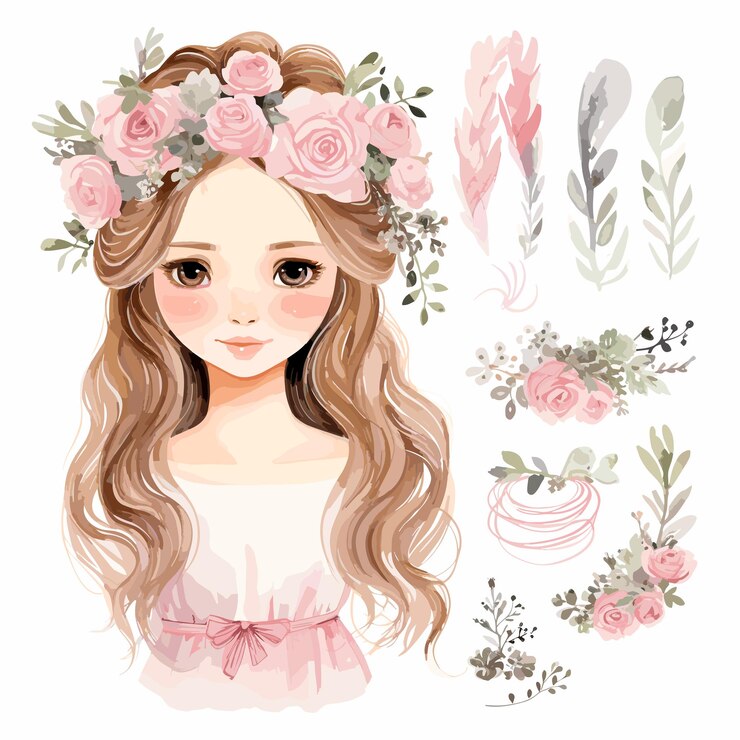 Vetor aquarela de casamento clipart para casamento