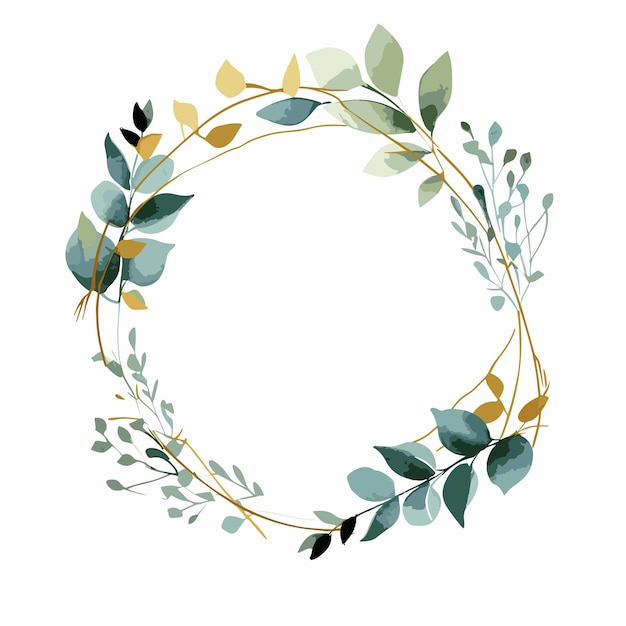 aquarela deixa a moldura de casamento