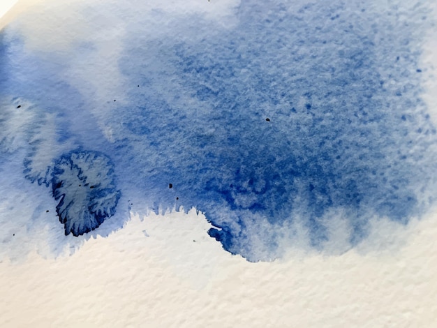 Aquarela em tons de azul