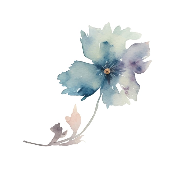 Aquarela flor planta ilustração