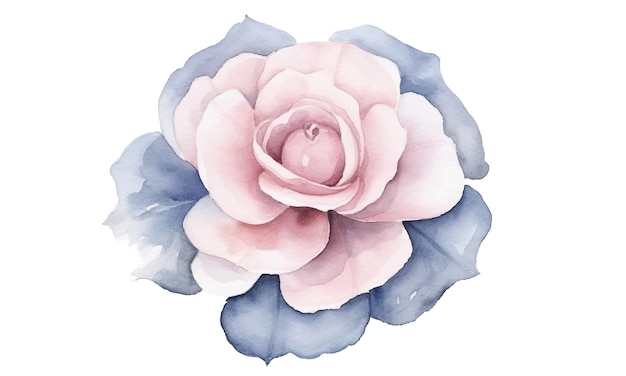 Aquarela flor única