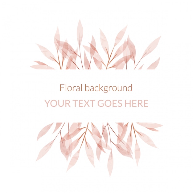 Aquarela moldura floral. Fundo multiuso
