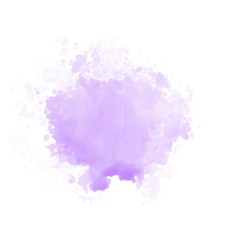 Vetor aquarela roxa abstrata salpico de água textura de aquarela vetorial em cor violeta