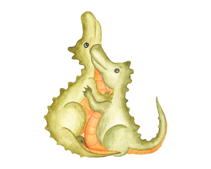 Vetor aquarela valentine dinosaur clipart, casal dino sublimação para impressão, roupas, camisetas