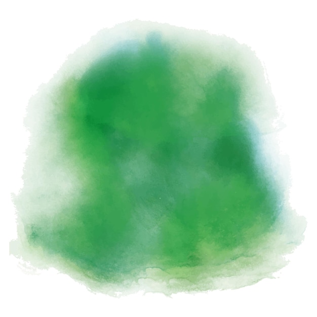 Vetor aquarela verde respingo