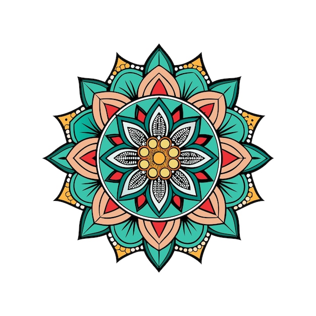 árabe gráfico étnico indiano renda mandala motivo de meditação místico ornamento oriental ornam