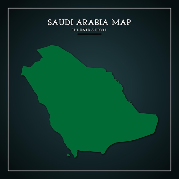 Vetor arábia saudita mapa bandeira ilustração vetorial