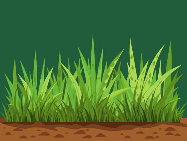 arbustos de grama verde natural decoram a cena de desenho animado de ecologia ambiental