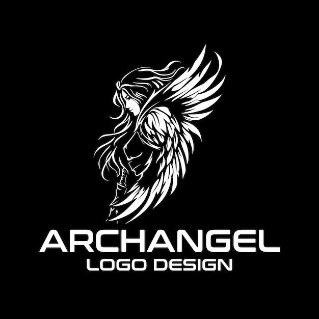 Vetor archangel vector logo design (desenho de logotipo do arcanjo vector)