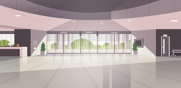 área de recepção moderna vazio não há pessoas lobby contemporâneo hotel hall interior