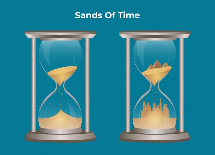 Areias da ilustração do tempo