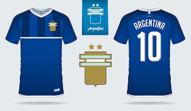 Argentina Soccer jersey ou modelo de kit de futebol