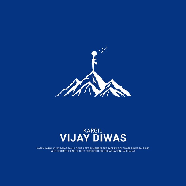 Arma de Kargil Vijay Diwas e vetor grátis