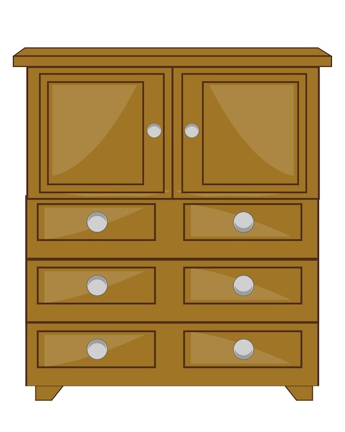 Armário de móveis de madeira