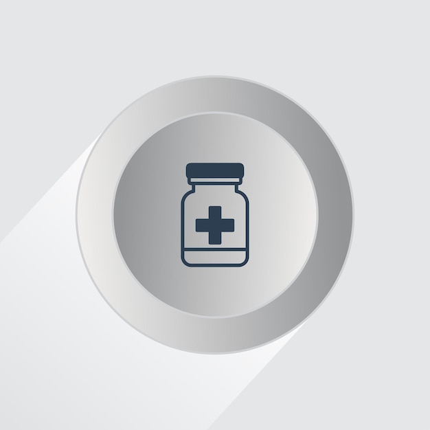 Armário de remédios de saúde ícone de medicina