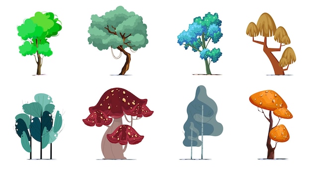 Arquivo de vetores de plantas de árvores