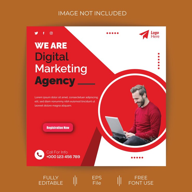 Arquivo EPS de design de banner social social
