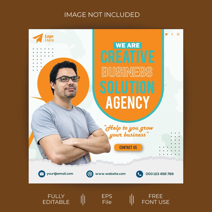 Arquivo EPS de design de banner social social