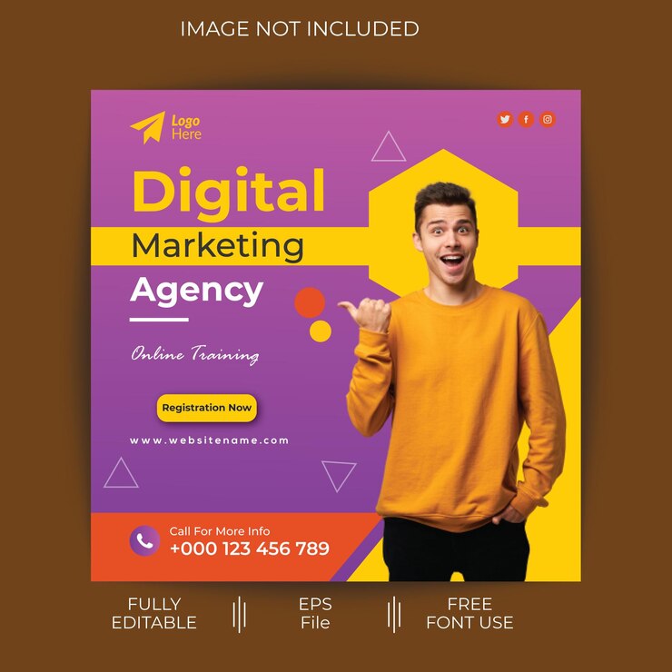 Arquivo EPS de design de banner social social