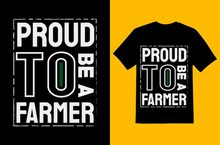 Arquivo EPS Premium de Design de Tshirt de Agricultor