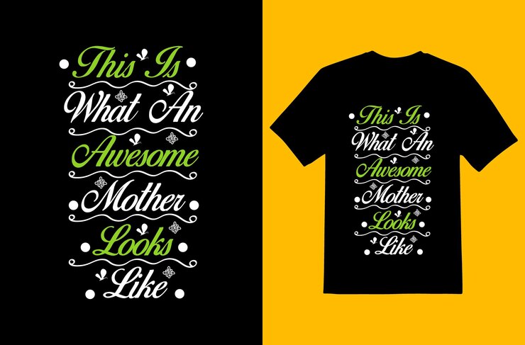 Arquivo EPS Premium de Design de Tshirt Dia das Mães