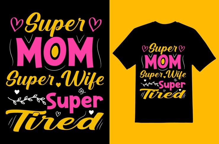 Arquivo EPS Premium de Design de Tshirt Dia das Mães
