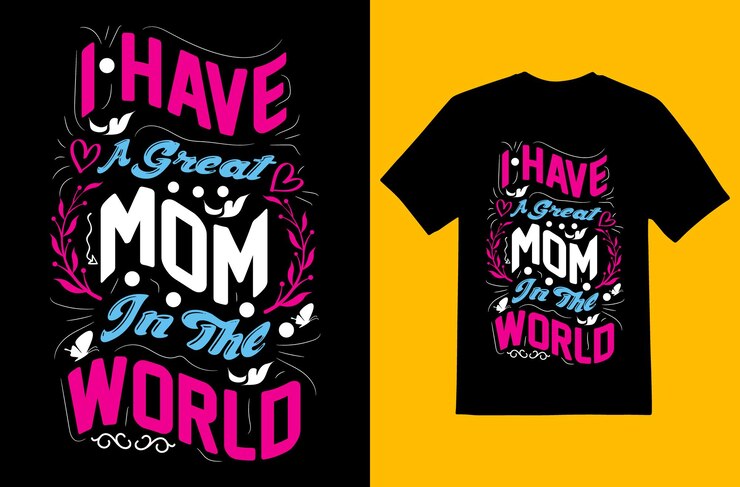 Arquivo EPS Premium de Design de Tshirt Dia das Mães