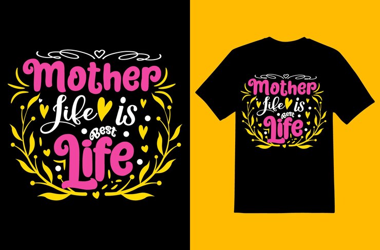 Arquivo EPS Premium de Design de Tshirt Dia das Mães