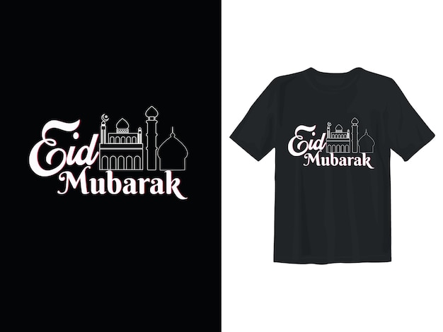 Vetor arquivo vetorial de design de camiseta eid mubarak