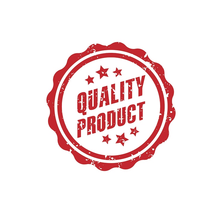 Vetor arquivo vetorial editável de selos de qualidade de produtos