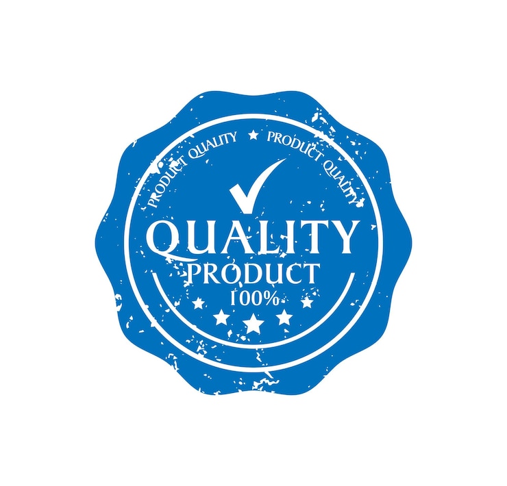 Vetor arquivo vetorial editável de selos de qualidade de produtos