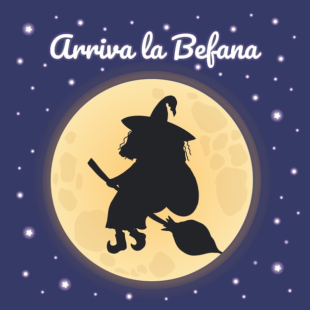 Arriva la befana tradução em italiano befana chega bruxa befana tradição epifania personagem