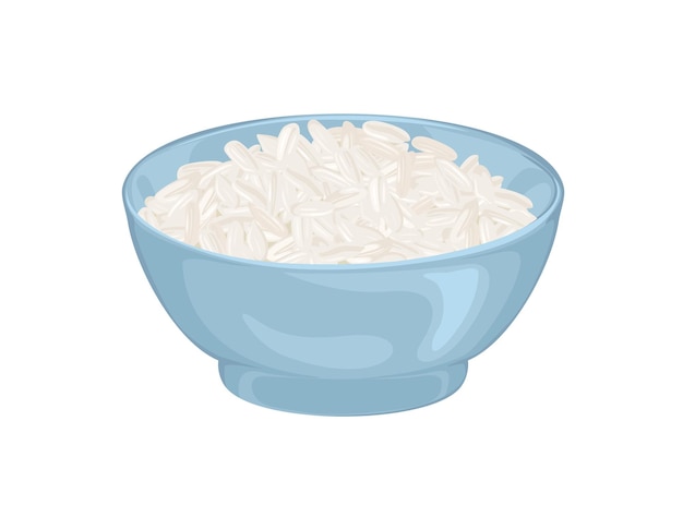 Arroz cozido numa tigela