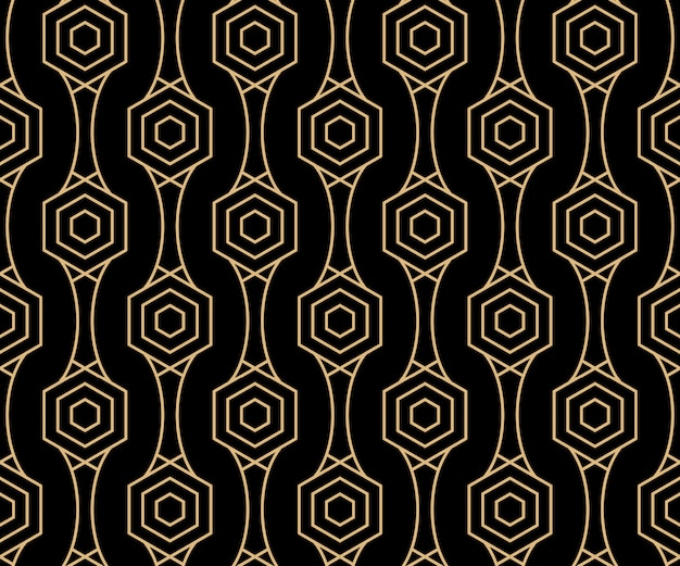 Art deco design de plano de fundo padrão sem emenda