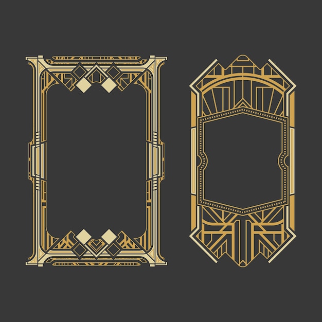 Art deco frame set