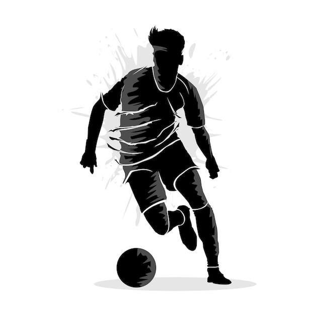 ilustração de jogador de futebol, pessoas jogando bola 10962525 Vetor no  Vecteezy