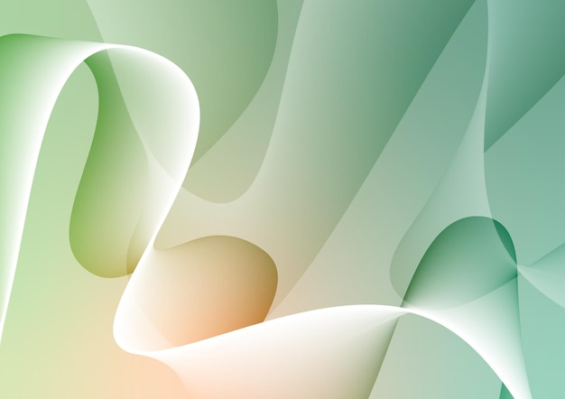 Arte abstrata moderna onda verde apresentação decorativa fundo