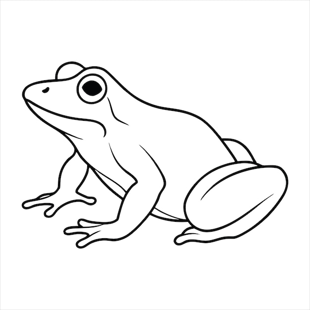 Arte da linha de assento da rã