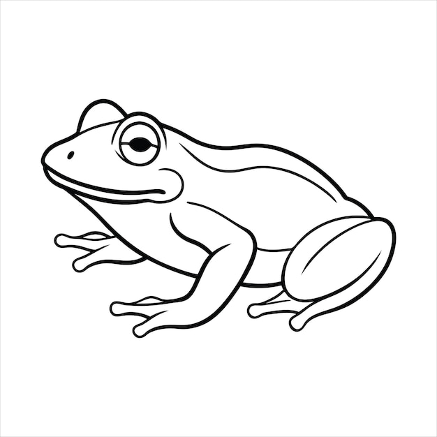 Arte da linha de repouso da rã