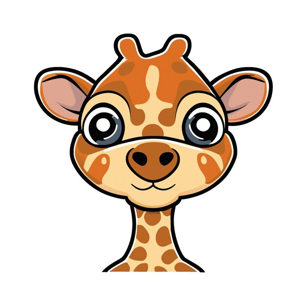 Vetor arte de clipart de personagem girafa