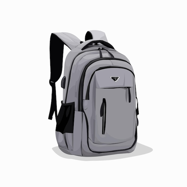 Arte de ilustração vetorial de mochila escolar