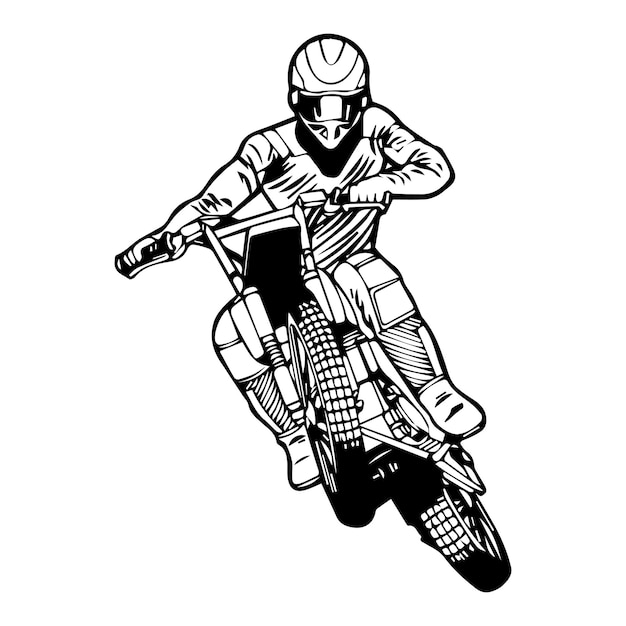 Corrida motocross para colorir - Imprimir Desenhos