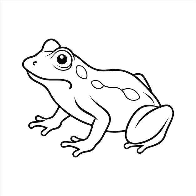 Arte de linha de pele de sapo