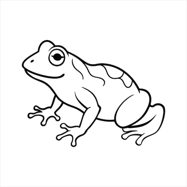 Arte de linha de pele de sapo