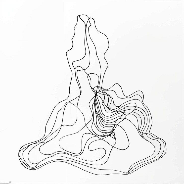 Vetor arte de linha desenho minimalista desenho vetorial